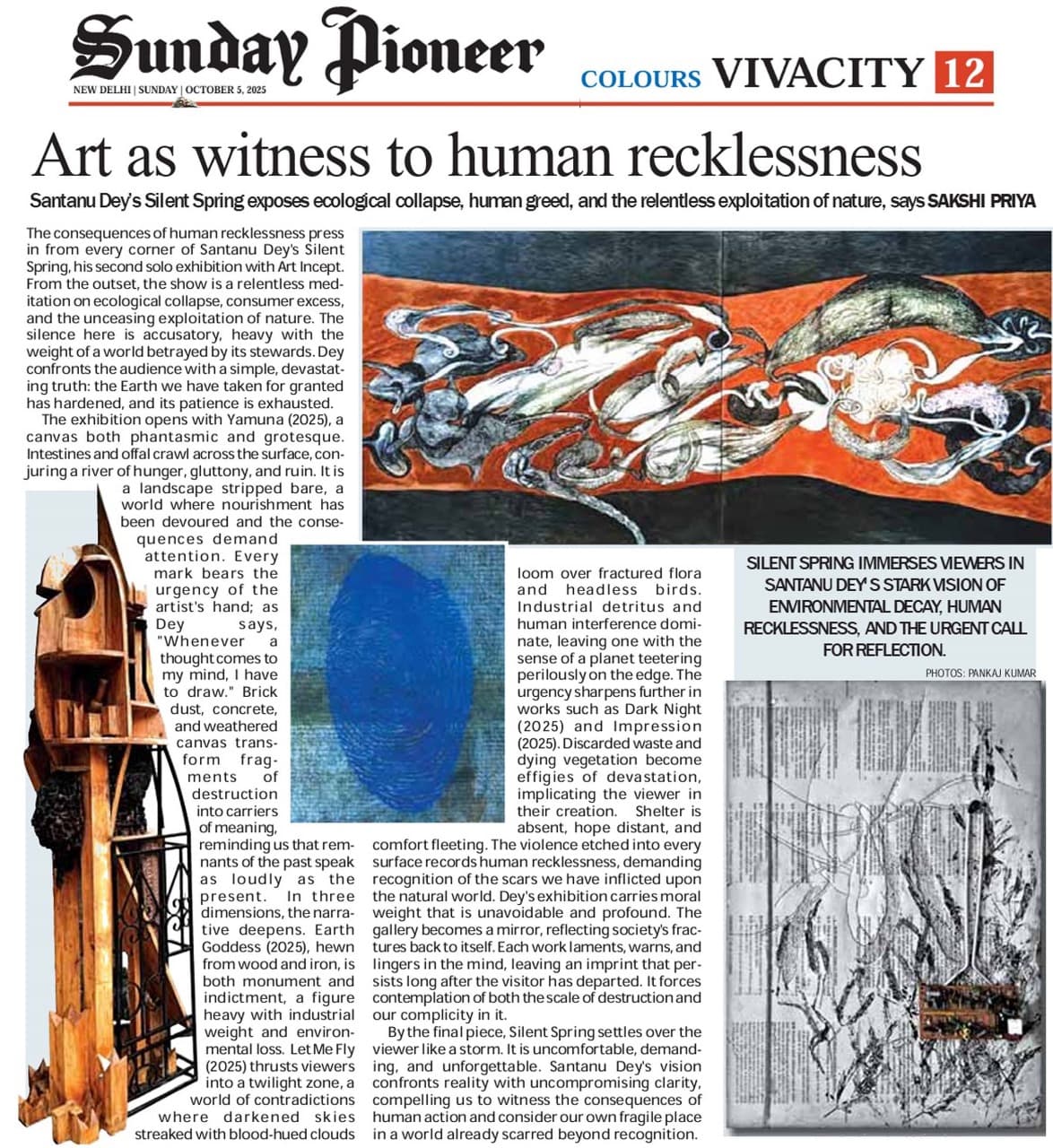 Art as witness to human recklessness