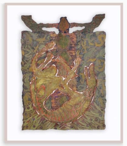 SAKSHI KASAR | Achintyarupa | Mixed media on paper | 26 x 38”