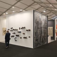 A view of our booth from outside